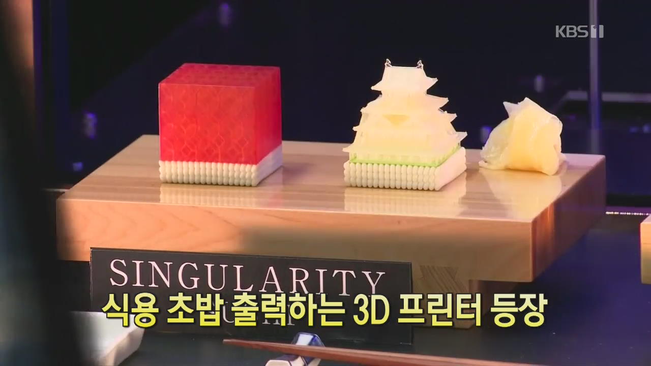 [디지털 광장] 식용 초밥 출력하는 3D 프린터 등장