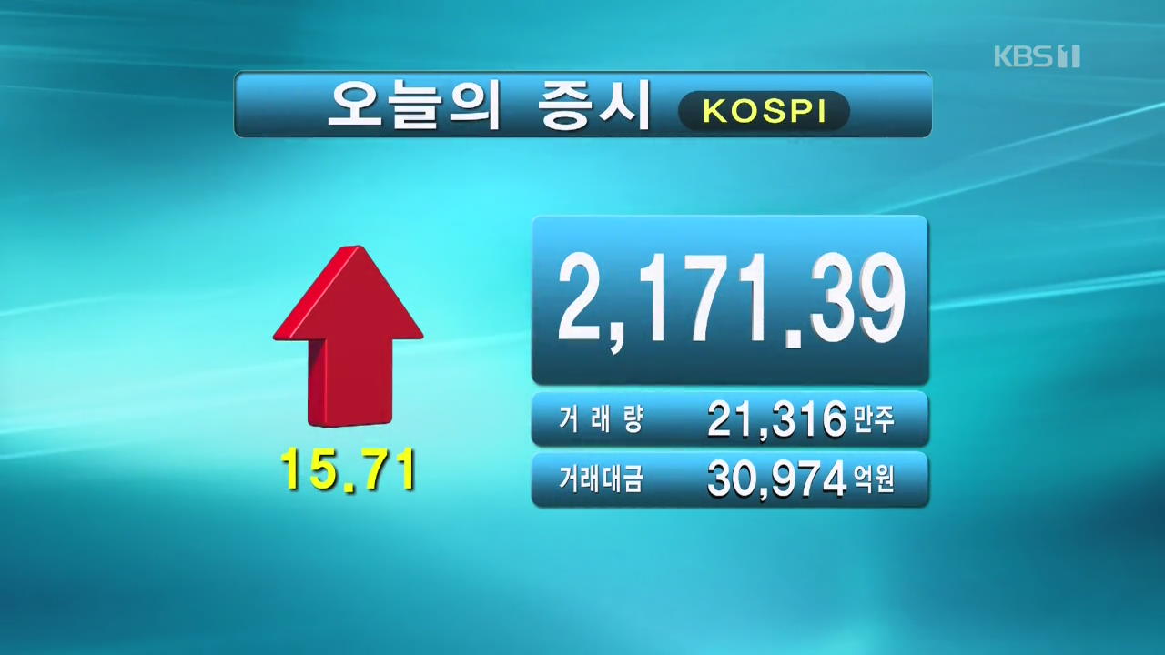 코스피 2,171.39 코스닥 747.59