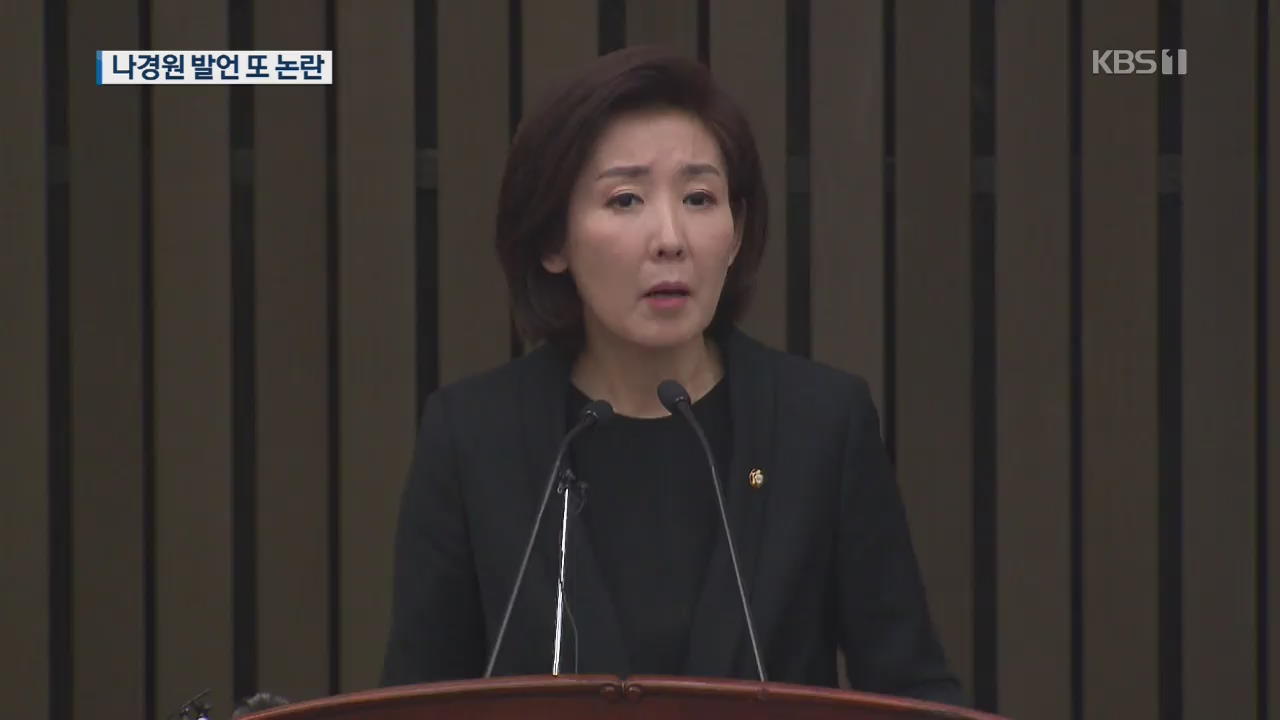 나경원 “반민특위로 국론 분열”…여야 4당 “역사 인식 결여”
