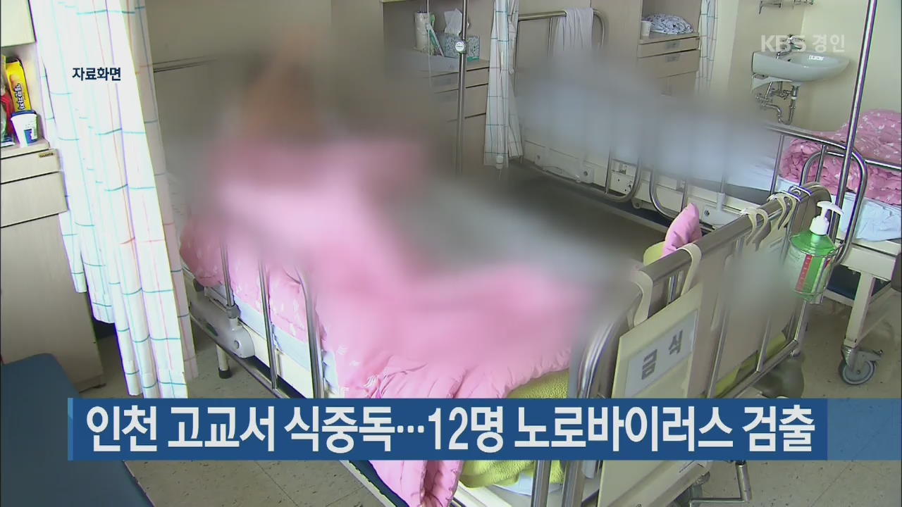 인천 고교서 식중독…12명 노로바이러스 검출