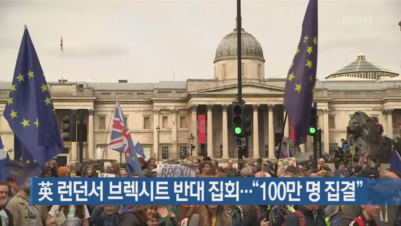 英 런던서 브렉시트 반대 집회…“100만 명 집결”