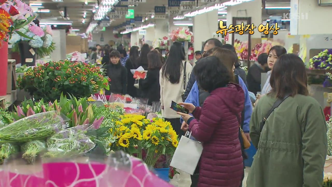 [뉴스광장 영상] 봄 맞은 꽃시장