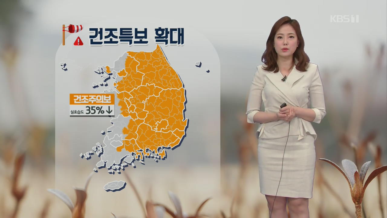 [날씨] 건조한 날씨, 불조심…내일 아침도 ‘쌀쌀’