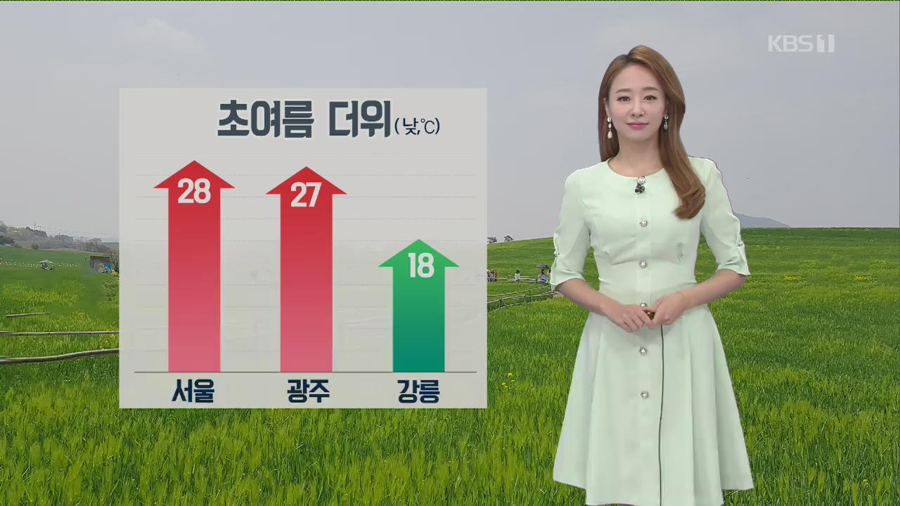 [날씨] 서울 28도 등 초여름 더위…중부 미세먼지 ‘나쁨’