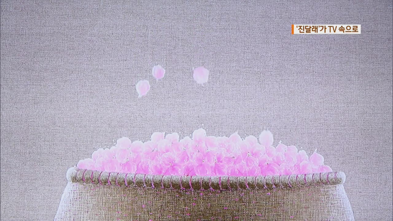 “모니터인가 캔버스인가”…TV 속으로 들어간 ‘진달래꽃’