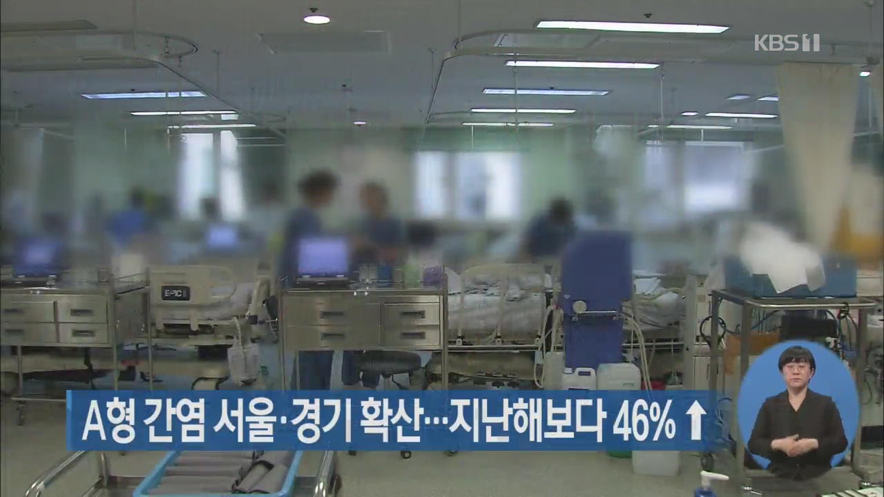 A형 간염 서울·경기 확산…지난해보다 46% 증가