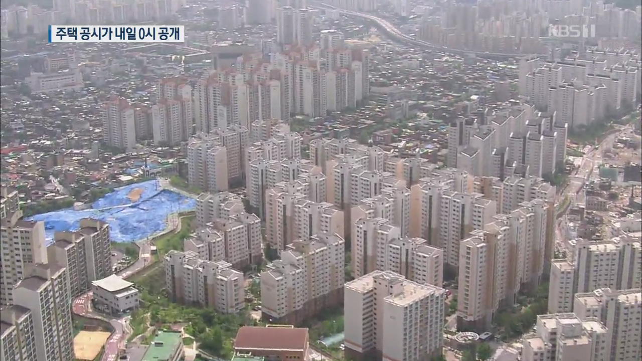 전국 주택 공시가격 내일 0시부터 공개…민원 22배 급증