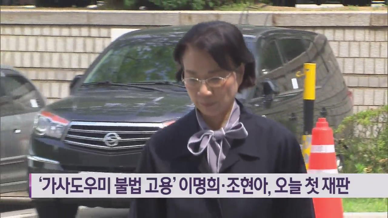‘가사도우미 불법 고용’ 이명희·조현아, 오늘 첫 재판
