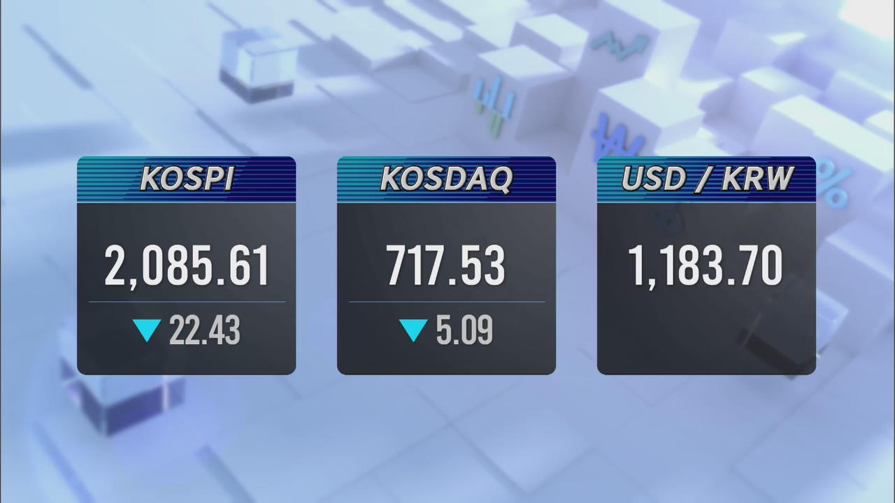 KOSPI 2,085.61 KOSDAQ 717.53