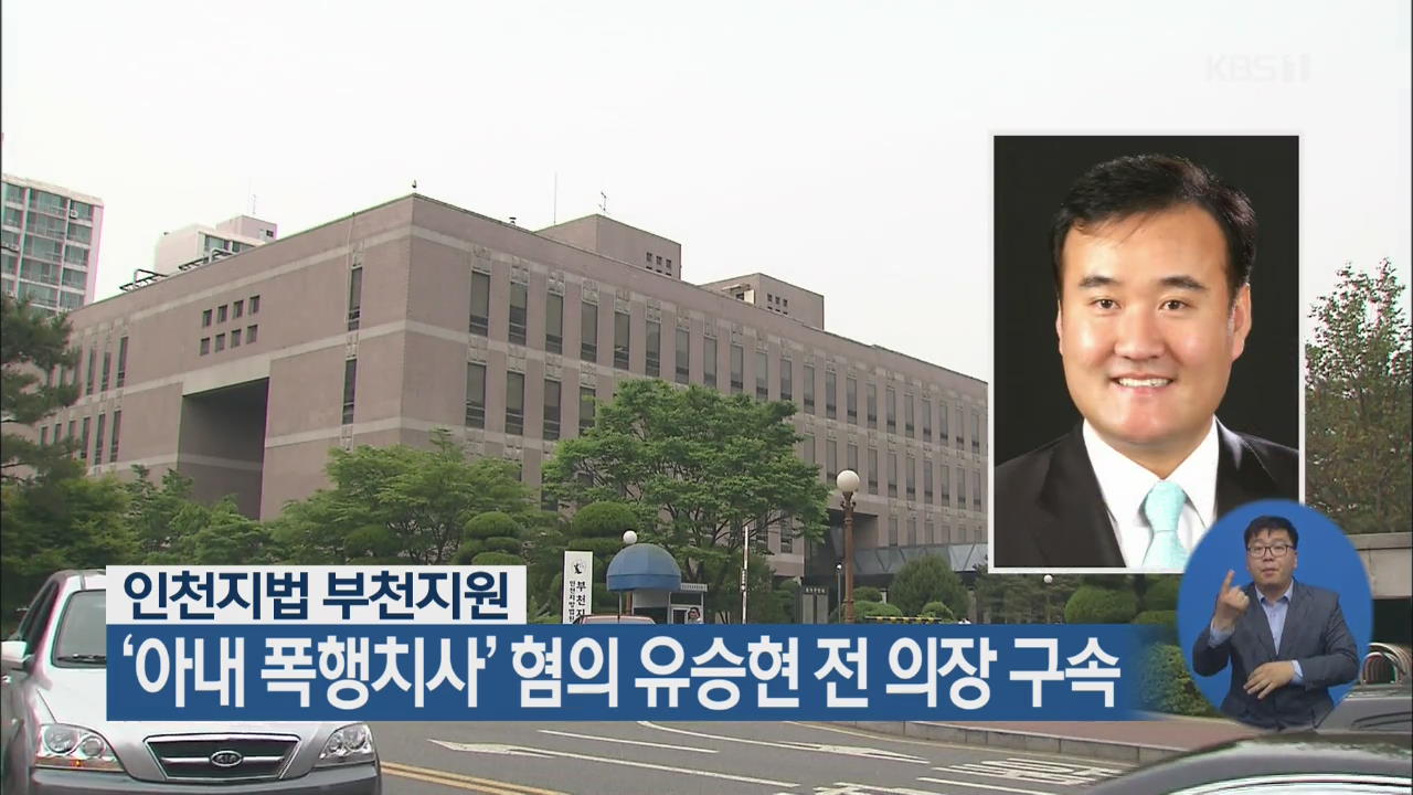 ‘아내 폭행치사’ 혐의 유승현 전 의장 구속