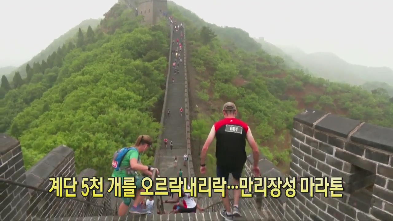 [디지털 광장] 계단 5천 개를 오르락내리락…만리장성 마라톤