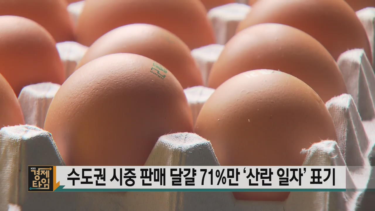 수도권 시중 판매 달걀 71%만 ‘산란 일자’ 표기