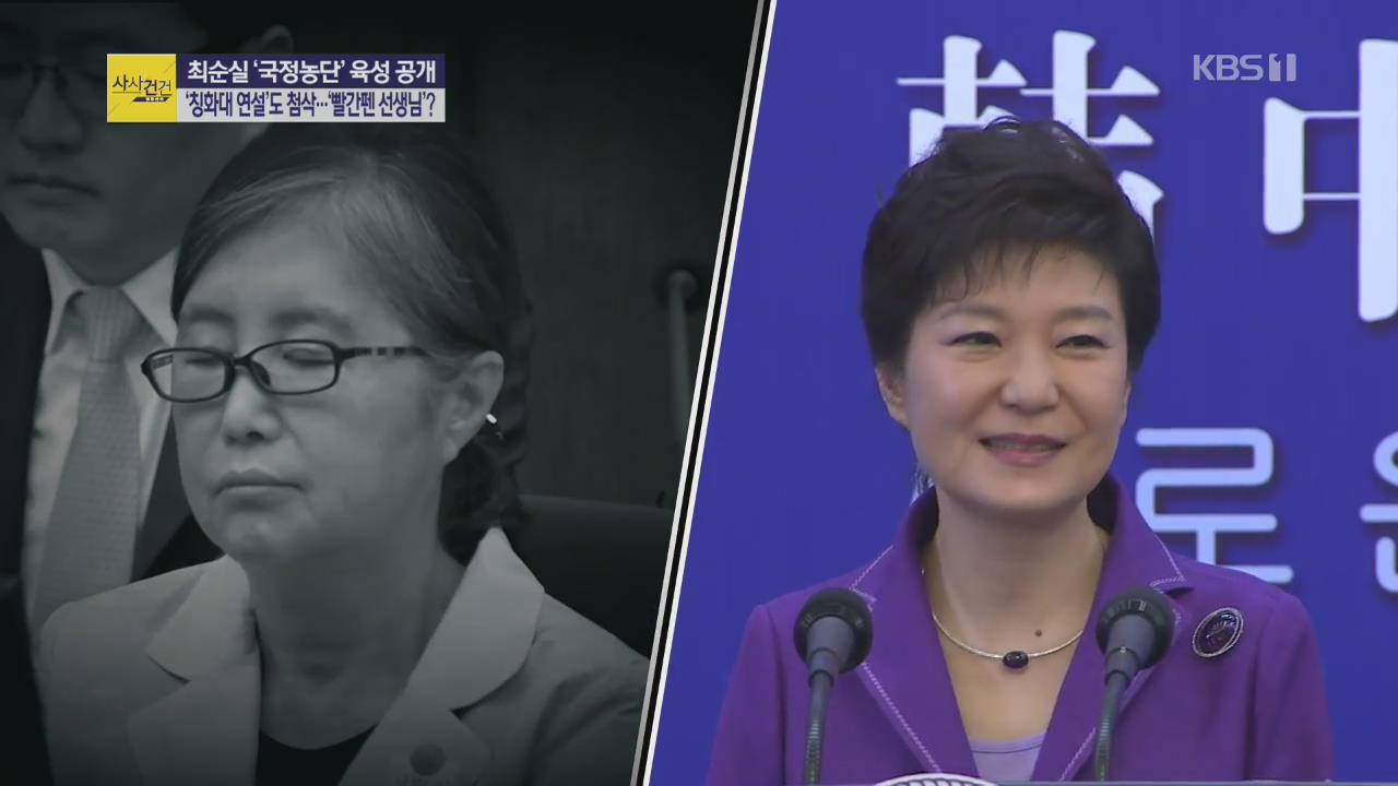 [사사건건 플러스①] 최순실 녹음파일 추가 공개…朴 정부, 대통령은 누구였나?