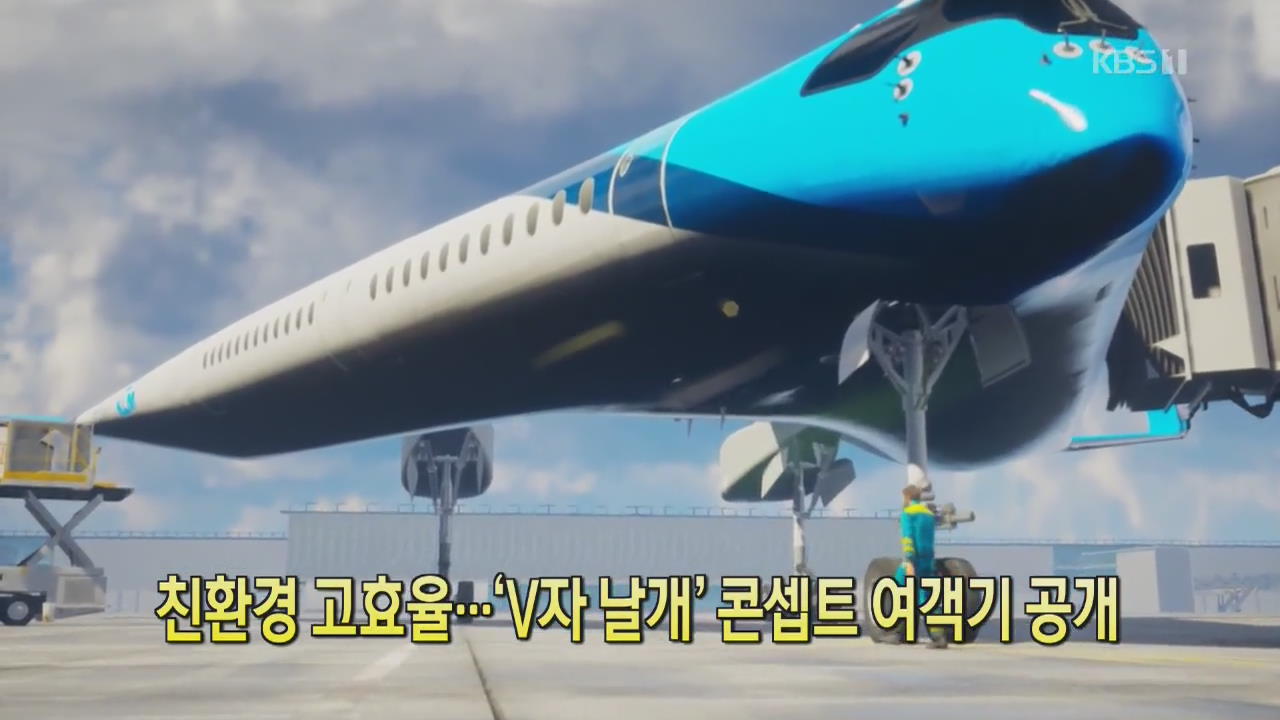 [클릭@지구촌] 친환경 고효율…‘V자 날개’ 콘셉트 여객기 공개