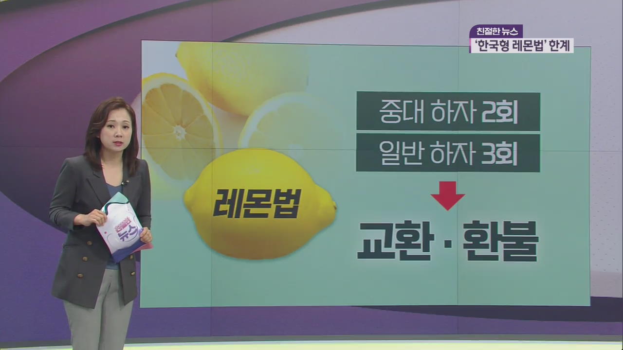 ‘있으나 마나’ 한국형 레몬법