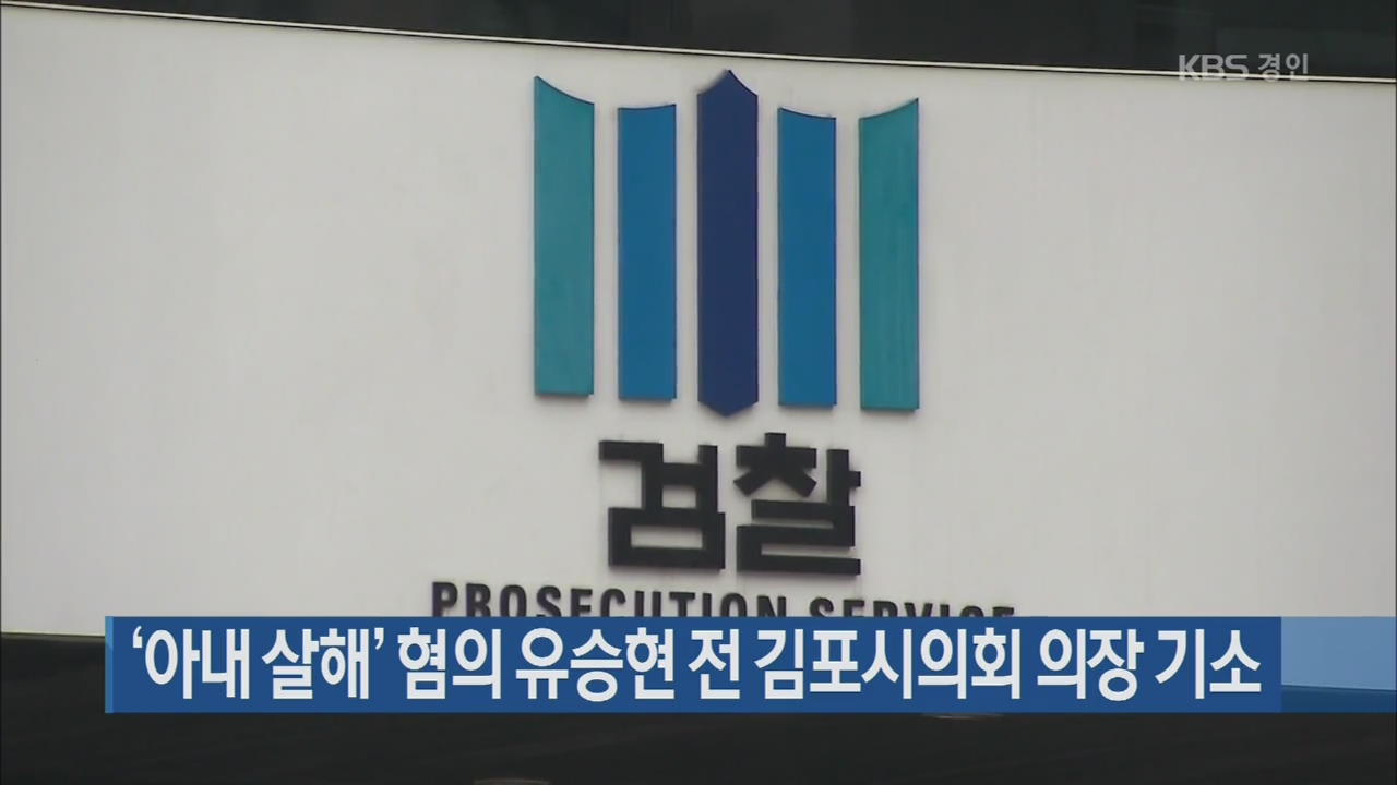 ‘아내 살해’ 혐의 유승현 전 김포시의회 의장 기소
