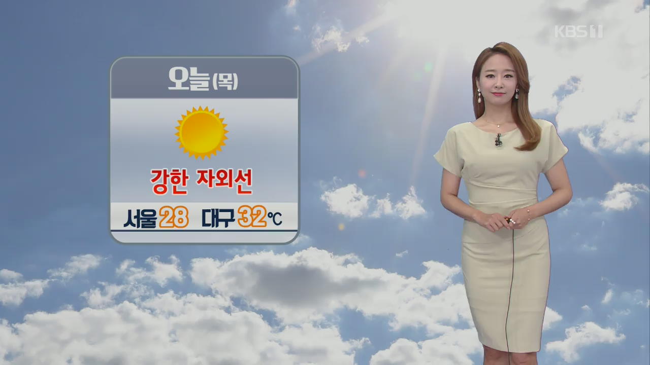 [날씨] 강한 자외선 주의…내일 오후 중부·경북 비