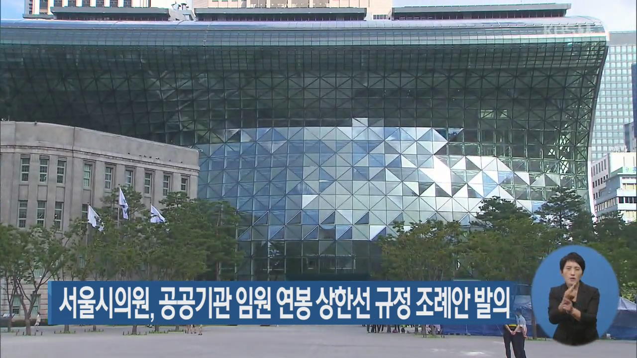 서울시의원, 공공기관 임원 연봉 상한선 규정 조례안 발의