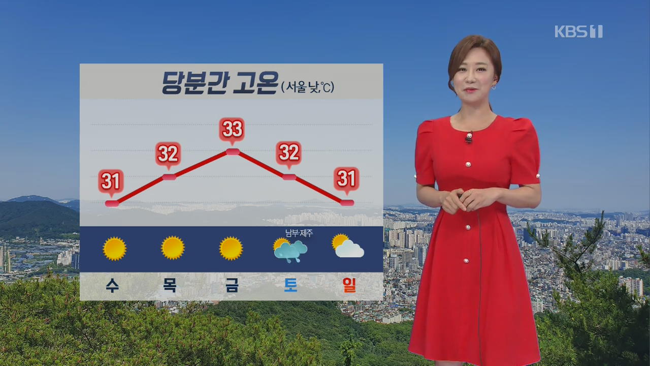 [날씨] 서울·대구 한낮 30·31도…장마 ‘주춤’ 더위 ‘기승’