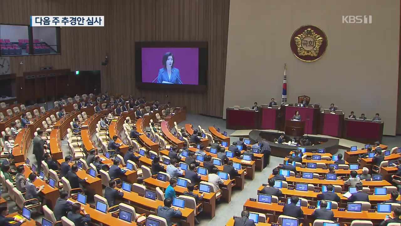 예결위원장 선출했지만…추경 심사는 첩첩산중