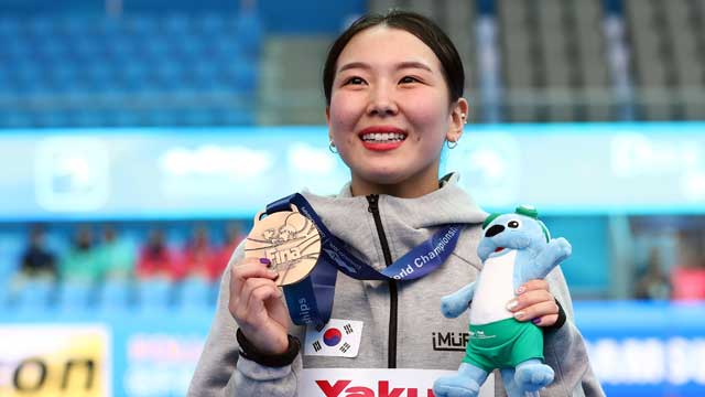 김수지, 한국다이빙 사상 첫 세계선수권 메달 획득