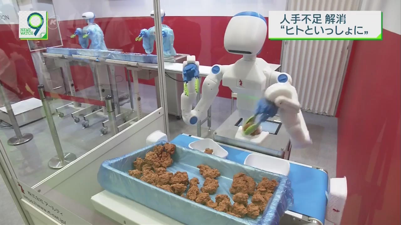 일본, 사람과 나란히 일하는 로봇