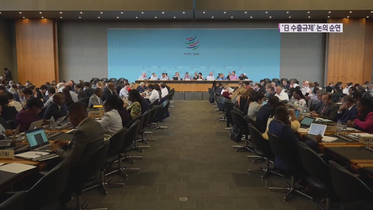 WTO 논의 오늘로 순연…한일 ‘팽팽한 신경전’