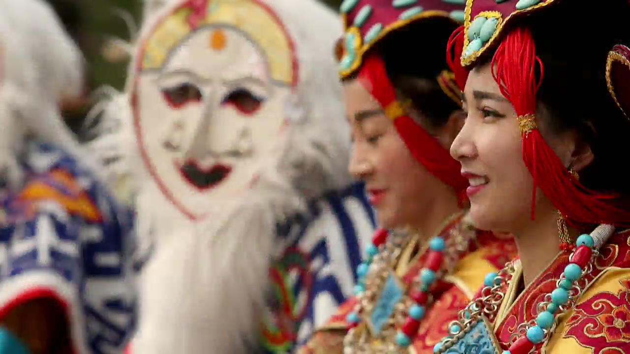 [지구촌 포토] 중국 티베트 둔황 실크로드 국제 관광 페스티벌 개막