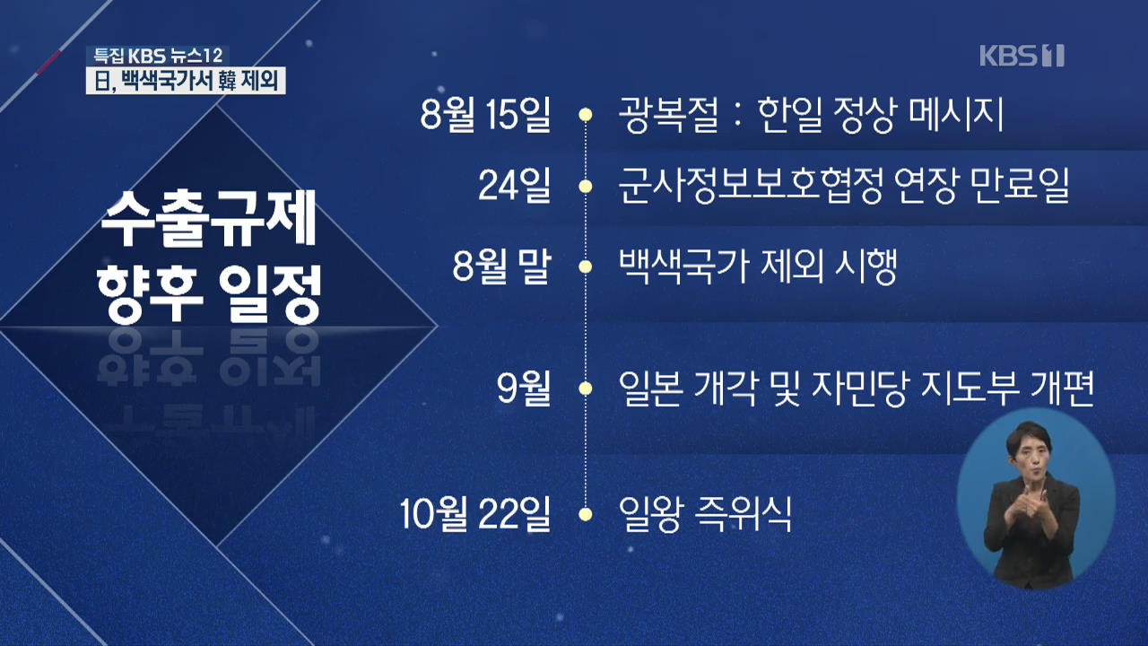 [대담] 日, 백색국가서 韓 제외’…향후 일정은?