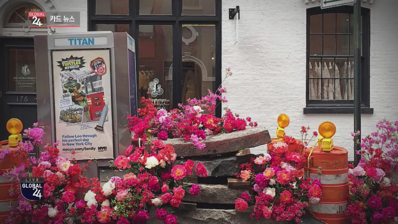 [글로벌24 카드뉴스] 공중전화 부스가 꽃으로 뒤덮힌 이유는?