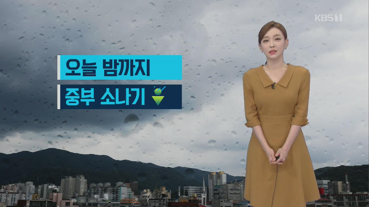 [날씨] 오늘 밤까지 중부 소나기…내일 강원 영동에 강한 비
