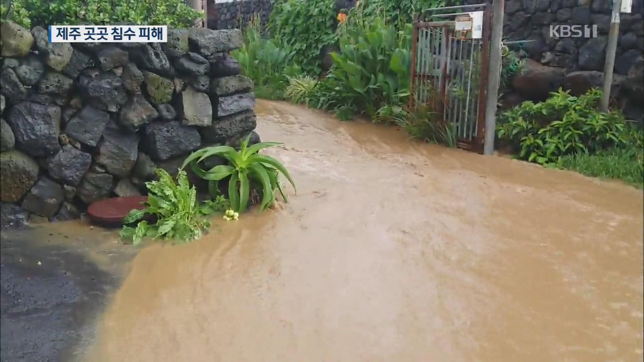 제주 시간당 118mm 폭우…곳곳 침수·고립 피해