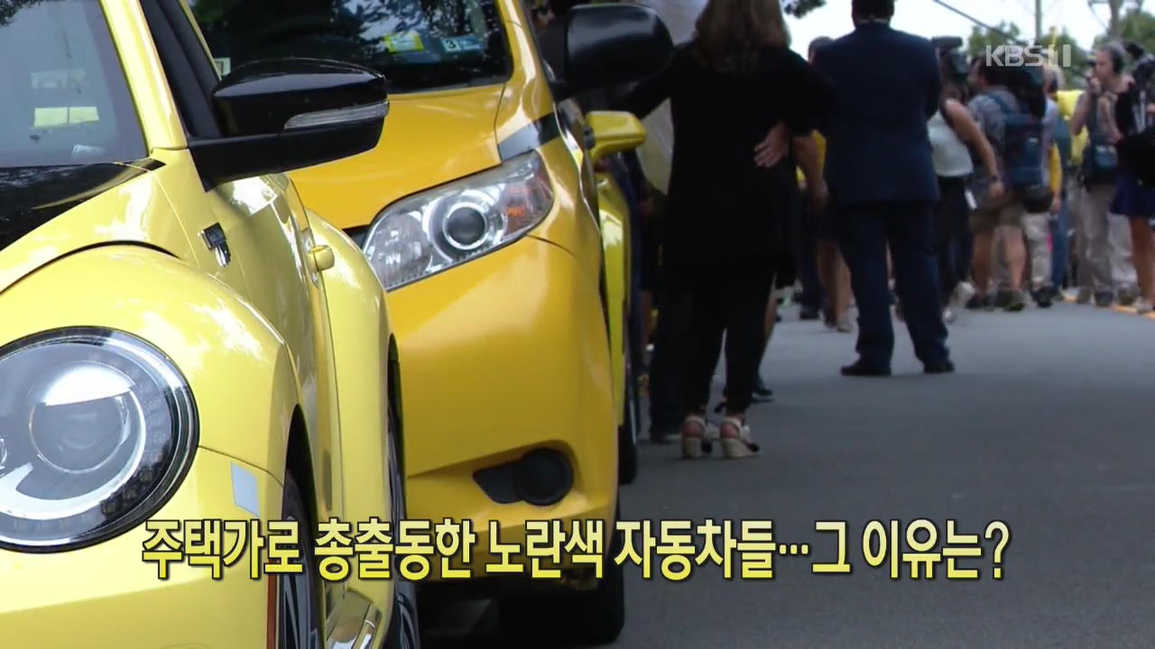 [클릭@지구촌] 주택가로 총출동한 노란색 자동차들…그 이유는?