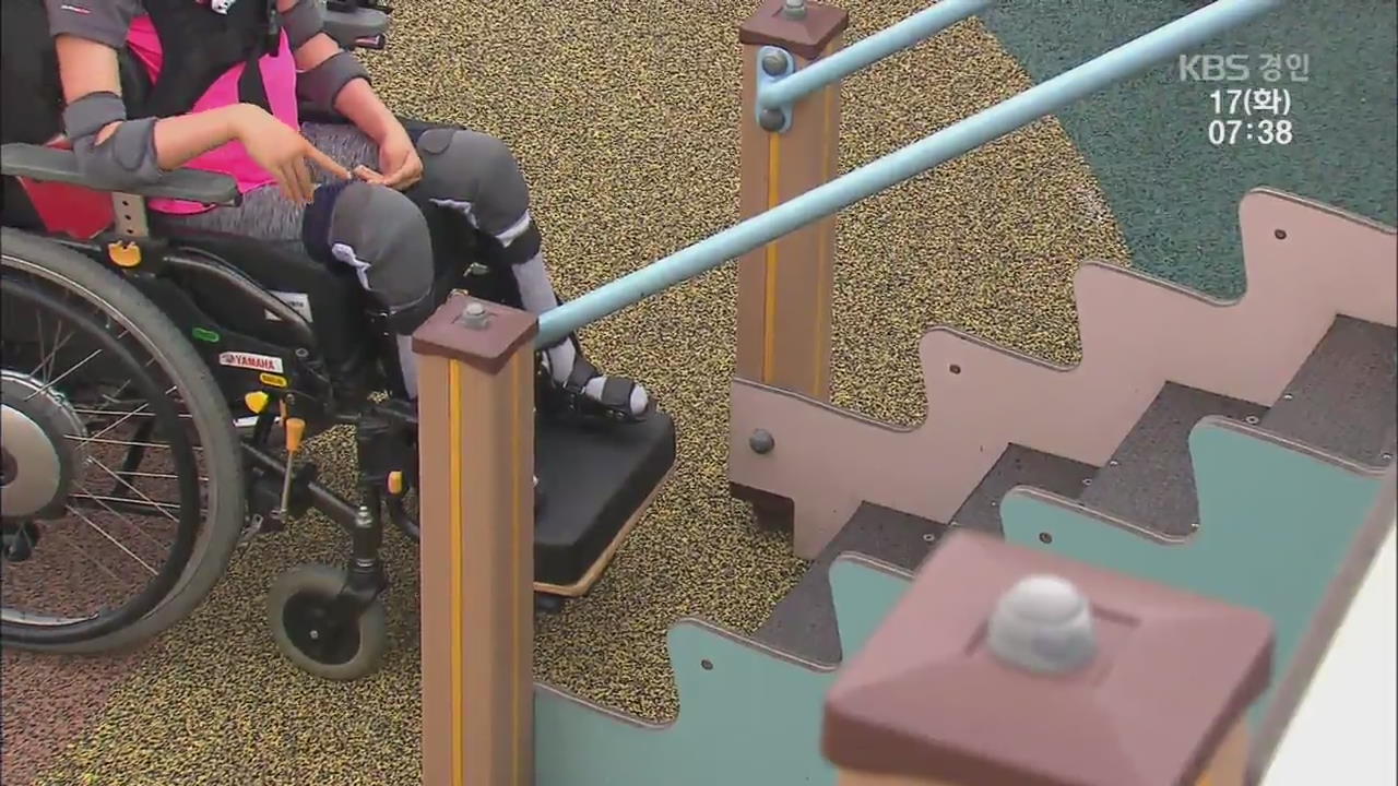 “장애아동은 어디서 노나요?”…놀이터에 못 매다는 ‘휠체어 그네’