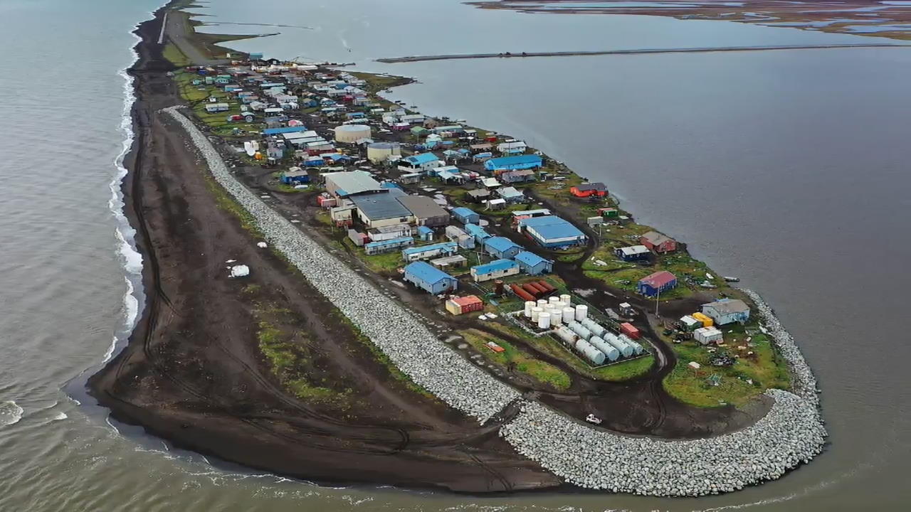 [지구촌 포토] 녹는 알래스카 빙하…바다에 잠기는 알래스카의 섬