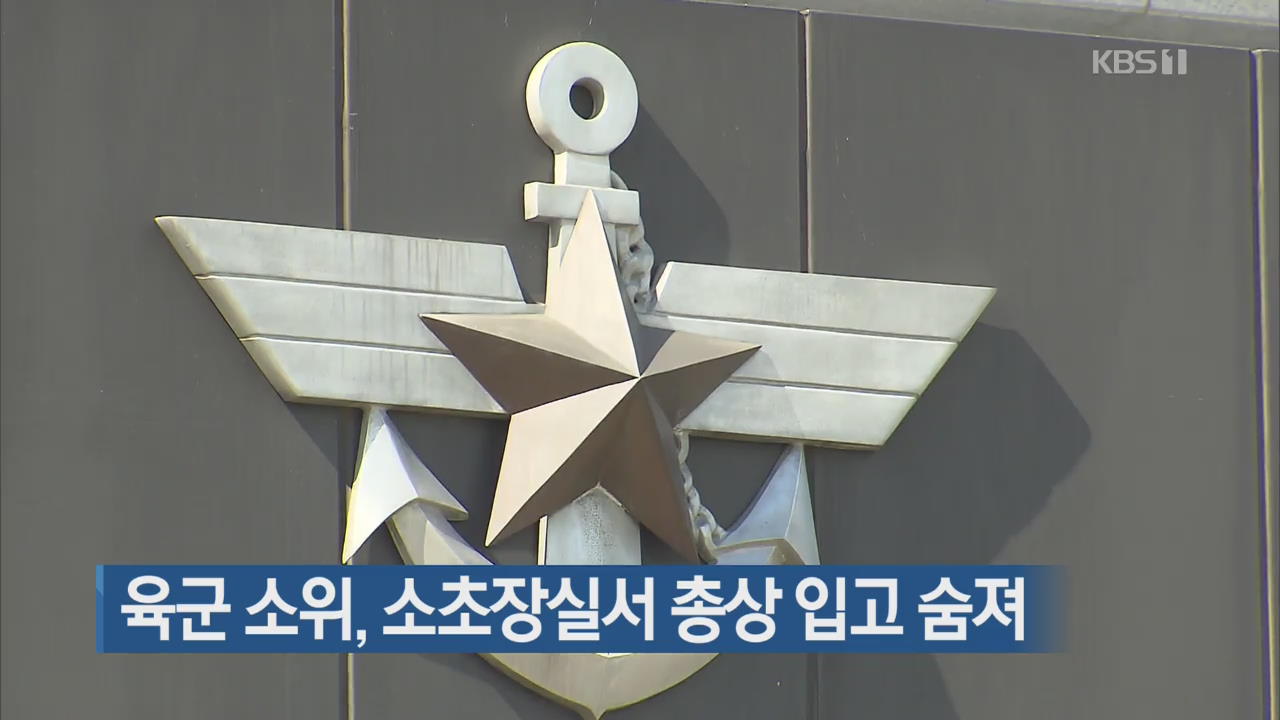 육군 소위, 소초장실서 총상 입고 숨져