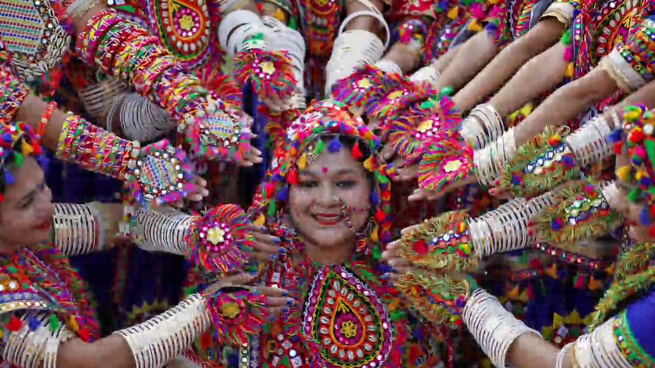 [지구촌 포토] 인도 힌두교 축제 나브라트리