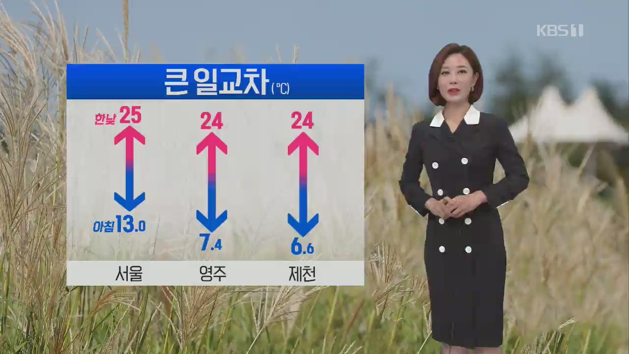 [날씨] 큰 일교차 서울 한낮 25도…남·동해안, 제주 ‘강풍’