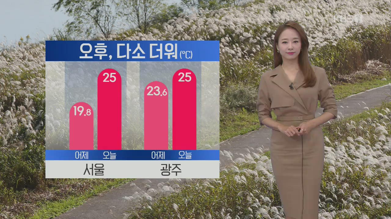 [날씨] 오후 25도 안팎 다소 더워…강원 영동·경북 동해안 ‘비’