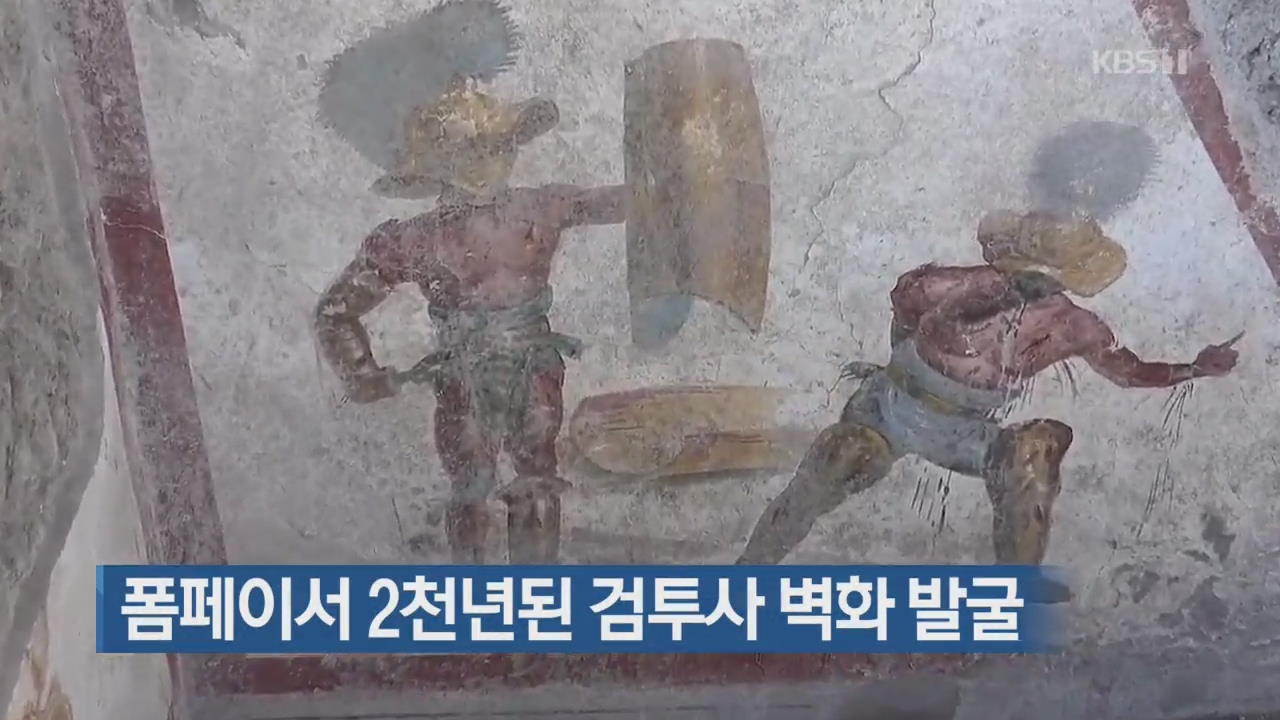 [지금 세계는] 폼페이서 2천년된 검투사 벽화 발굴