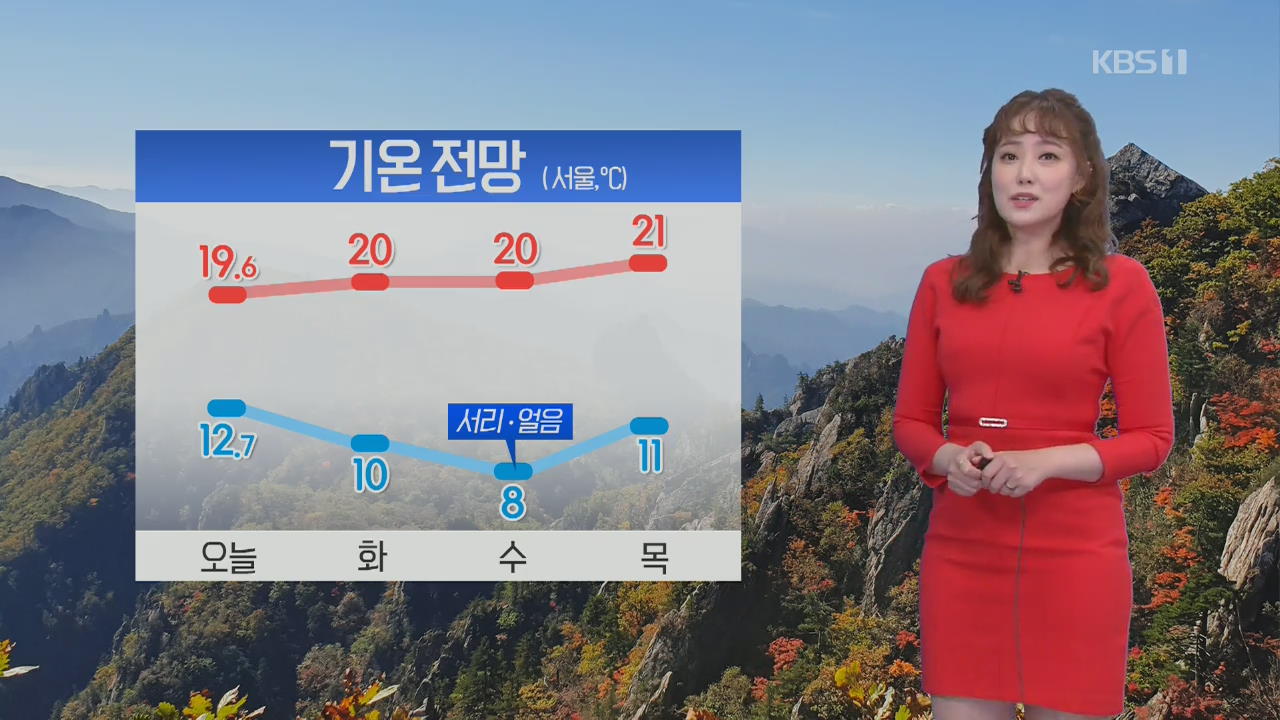 [날씨] 내일 아침 오늘보다 쌀쌀…강원 산지 첫 눈 가능성