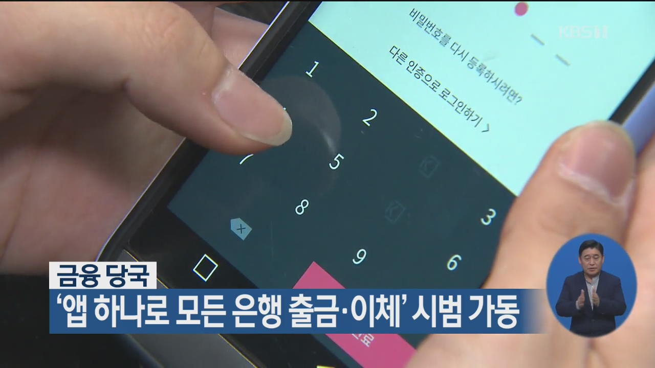 금융 당국 ‘앱 하나로 모든 은행 출금·이체’ 시범 가동