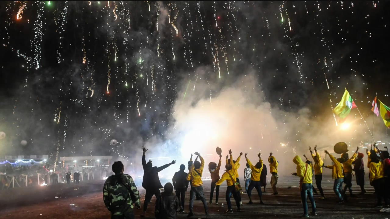 [지구촌 포토] 미얀마 불교 행사 ‘빛의 축제’
