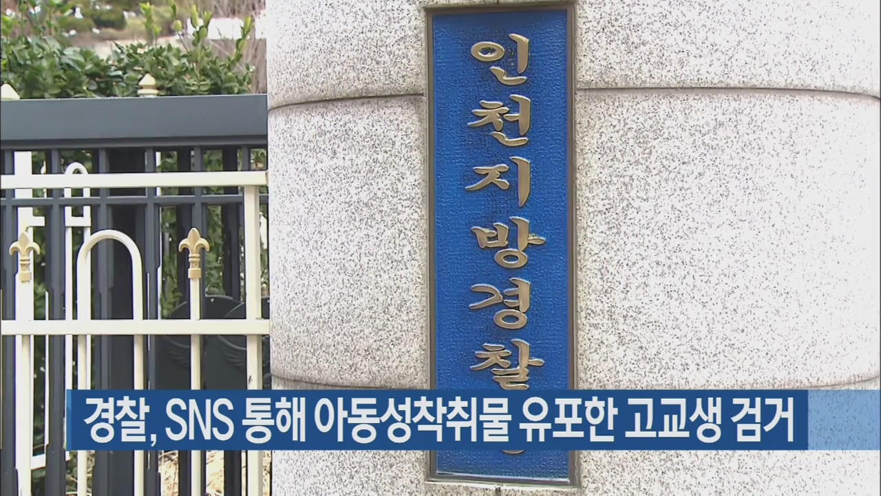 경찰, SNS 통해 아동성착취물 유포한 고교생 검거