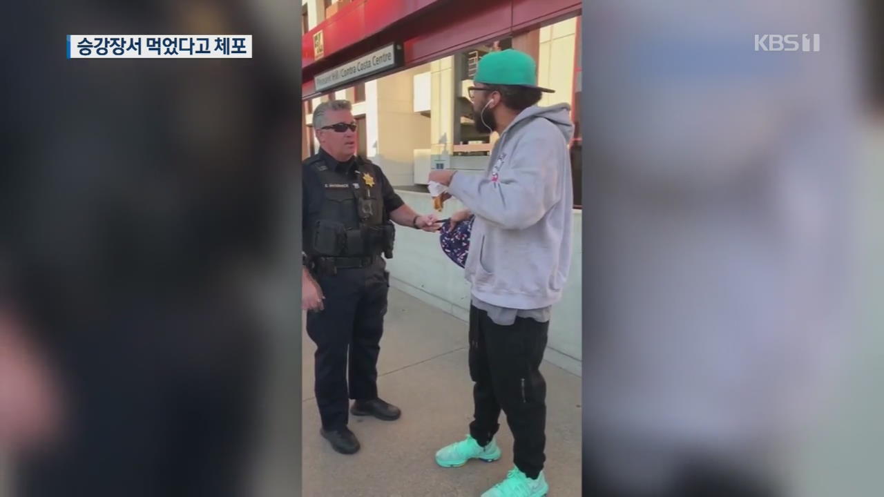 [지금 세계는] “승강장서 샌드위치 먹었다고”…美 경찰 흑인 남성 수갑 채워 체포