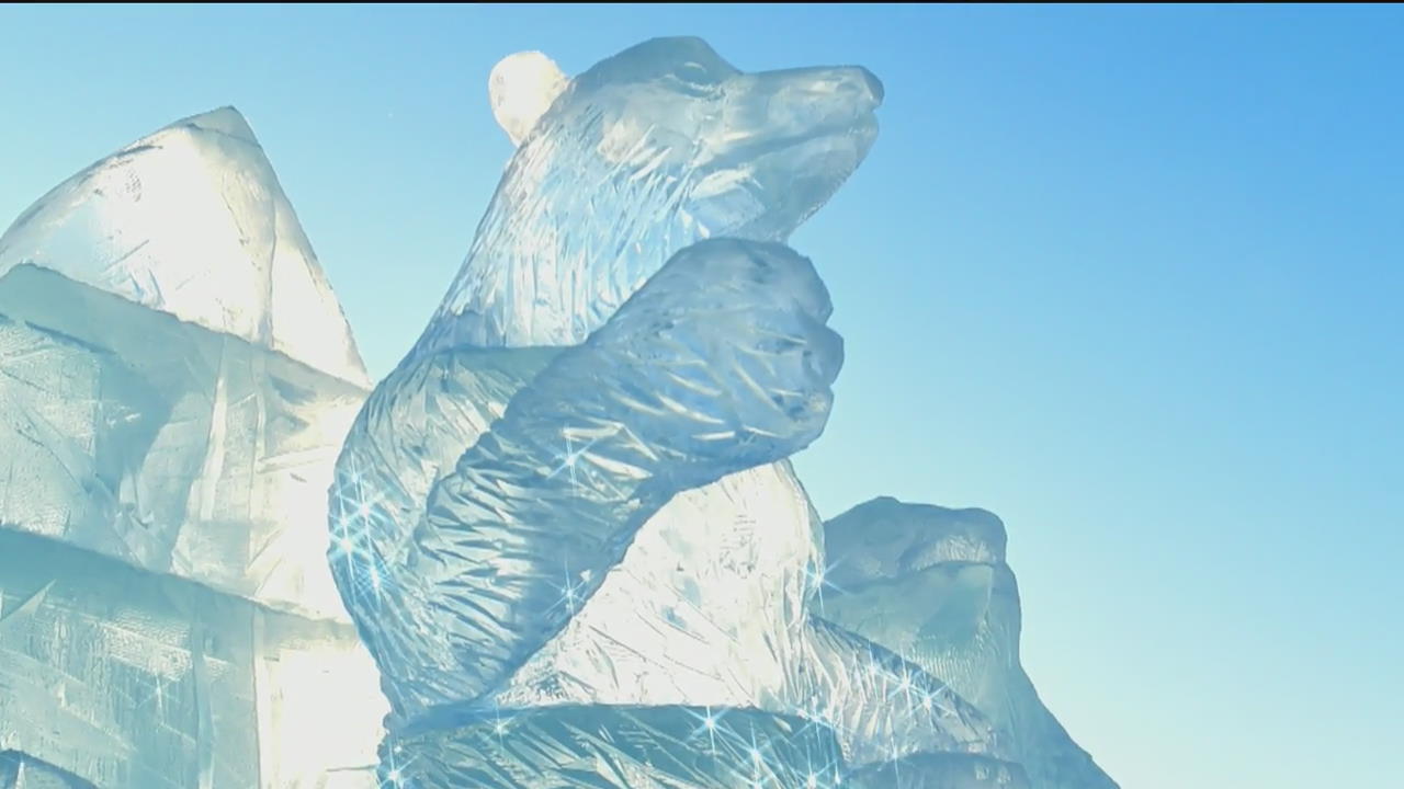[지구촌 포토] 중국 네이멍구 자치구 ‘얼음 조각 축제’