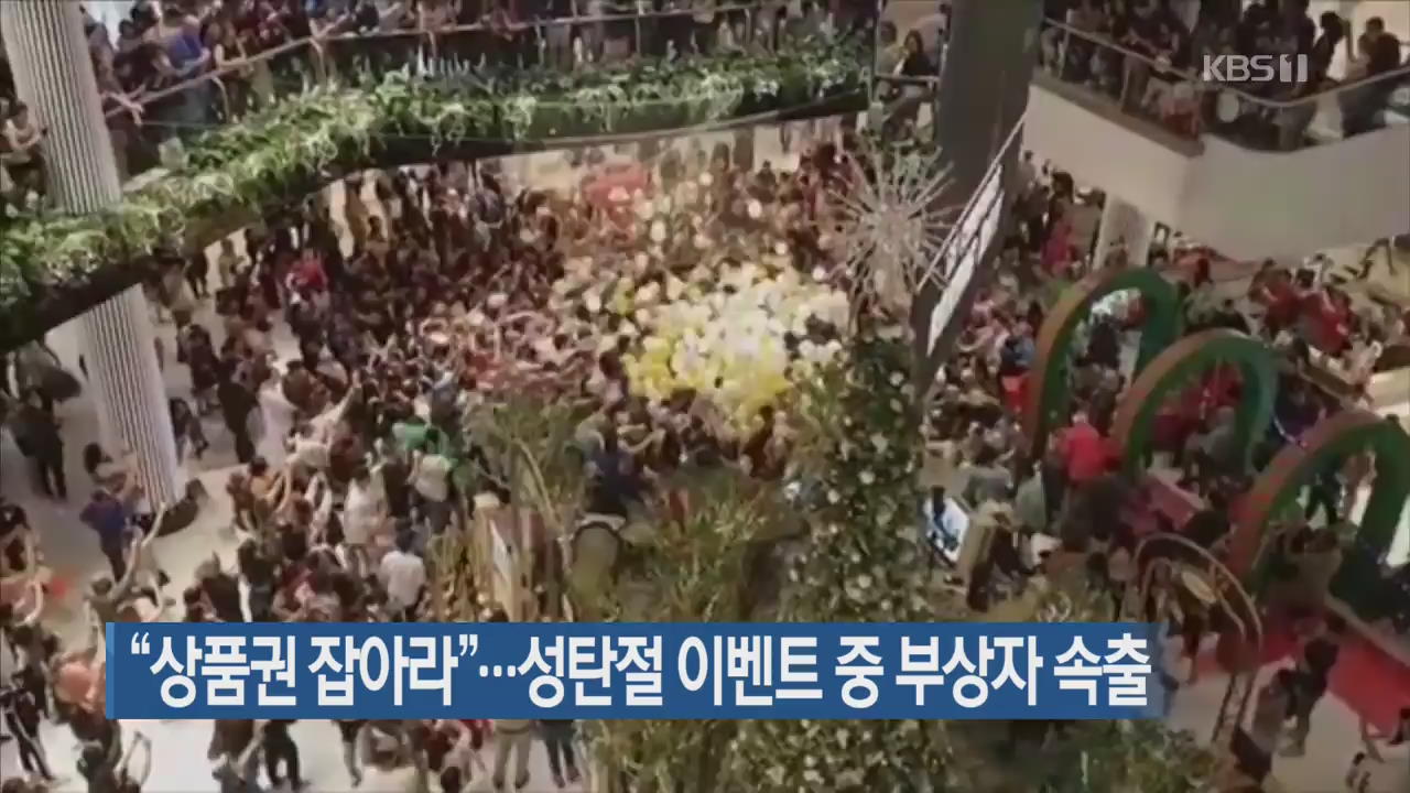 [지금 세계는] “상품권 잡아라”…성탄절 이벤트 중 부상자 속출