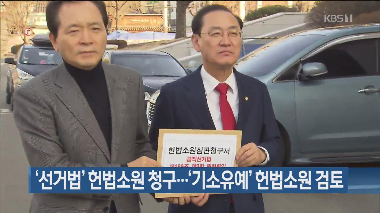 ‘선거법’ 헌법소원 청구…‘기소유예’ 헌법소원 검토