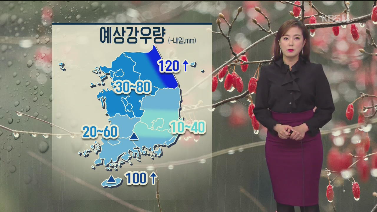 [날씨] 내일까지 전국 비·눈…강원 산간 최고 30cm 눈