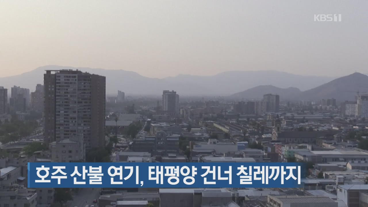 [지금 세계는] 호주 산불 연기, 태평양 건너 칠레까지